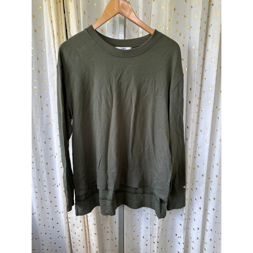 Joy Lab Crew Neck High Side Split Layering Loose … - image 2